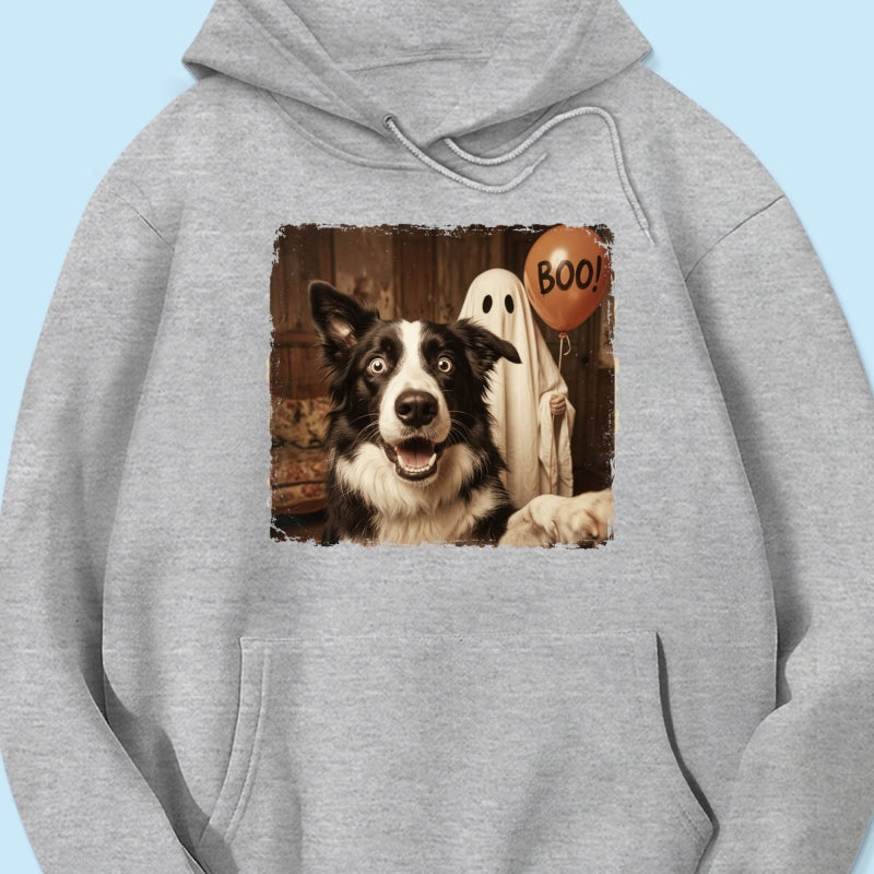 Custom Dog Photo Halloween - Personalized Shirt - Trendy Vintage Spooky Tee for Dog Moms