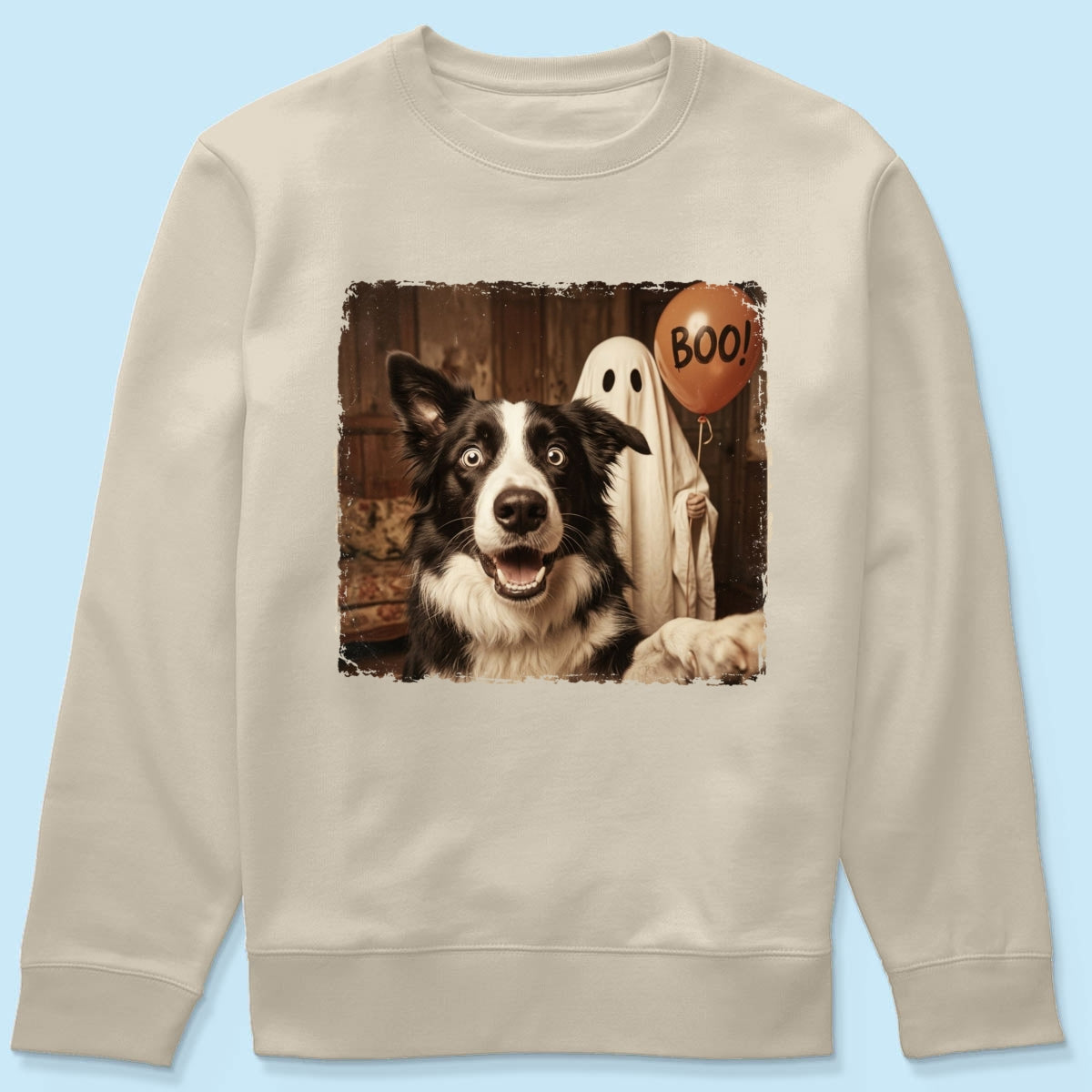 Custom Dog Photo Halloween - Personalized Shirt - Trendy Vintage Spooky Tee for Dog Moms