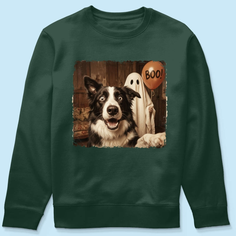 Custom Dog Photo Halloween - Personalized Shirt - Trendy Vintage Spooky Tee for Dog Moms