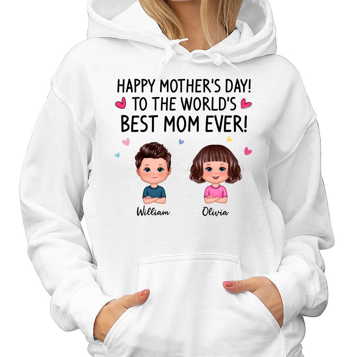 Happy Mother‘s Day To The World Best Mom Grandma Doll Kids Personalized Shirt