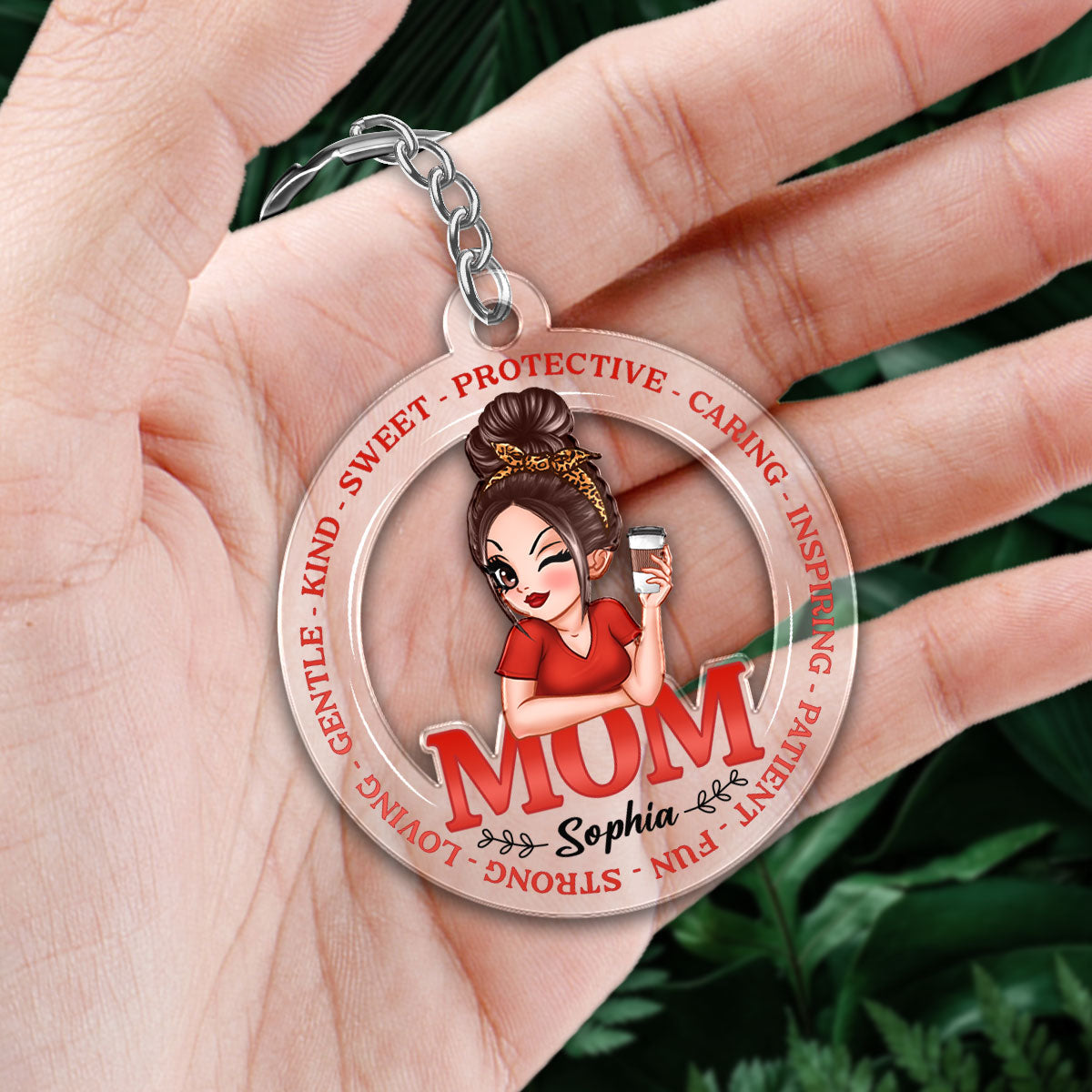 Mom Loving Personalized Acrylic Keychain