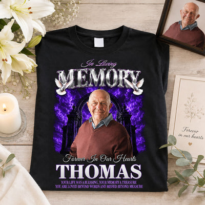 In Loving Memory Custom Photo - Personalized Shirt - Memorial Gift, Sympathy Gift, Celebration of Life