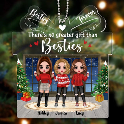 Christmas Doll Besties Standing Gift Shape Personalized Acrylic Ornament