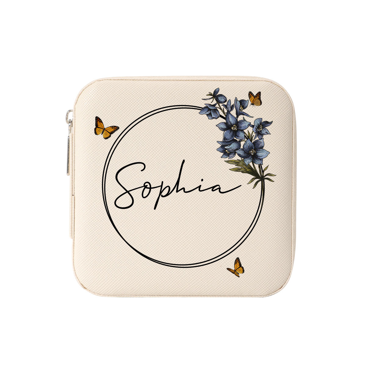 Birth Month Flower Custom Name Personalized Jewelry Box, Gift for Her, Gift For Friends, Mother's Day Birthday Gift