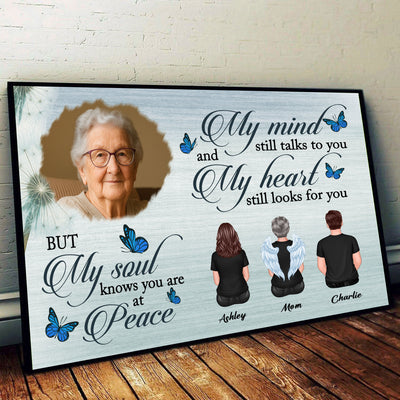 Lost Loved One Family Photo Uploaded Personalized Poster, Memorial gifts, Sympathy Gifts