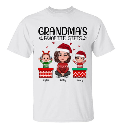 Grandma Favorite Gifts Happy Doll Kids In Personalized Shirt