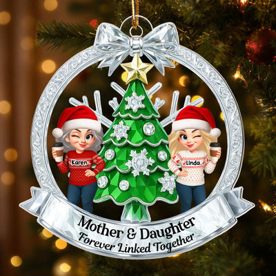 Like Mother Like Daughter - Personalized Acrylic Ornament - Christmas Gift for Mom, Daughter