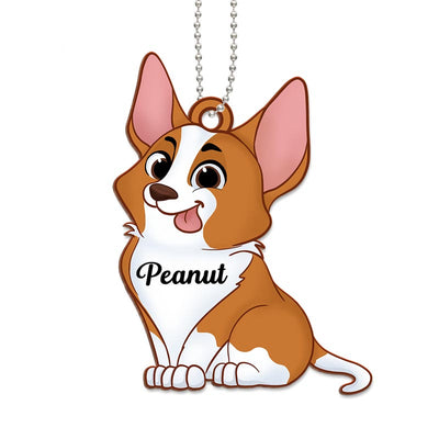 Cute Corgi Hanging Decoration Personalized Wooden Ornament