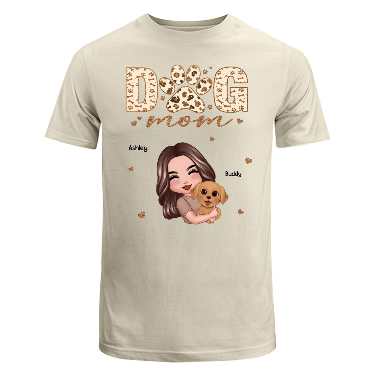 Woman Hugging Dog Mother‘s Day Gift For Dog Mom Personalized Shirt