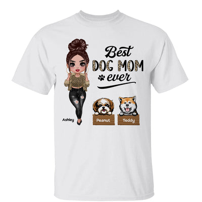 Leopard Cool Doll Dog Mom Personalized Shirt