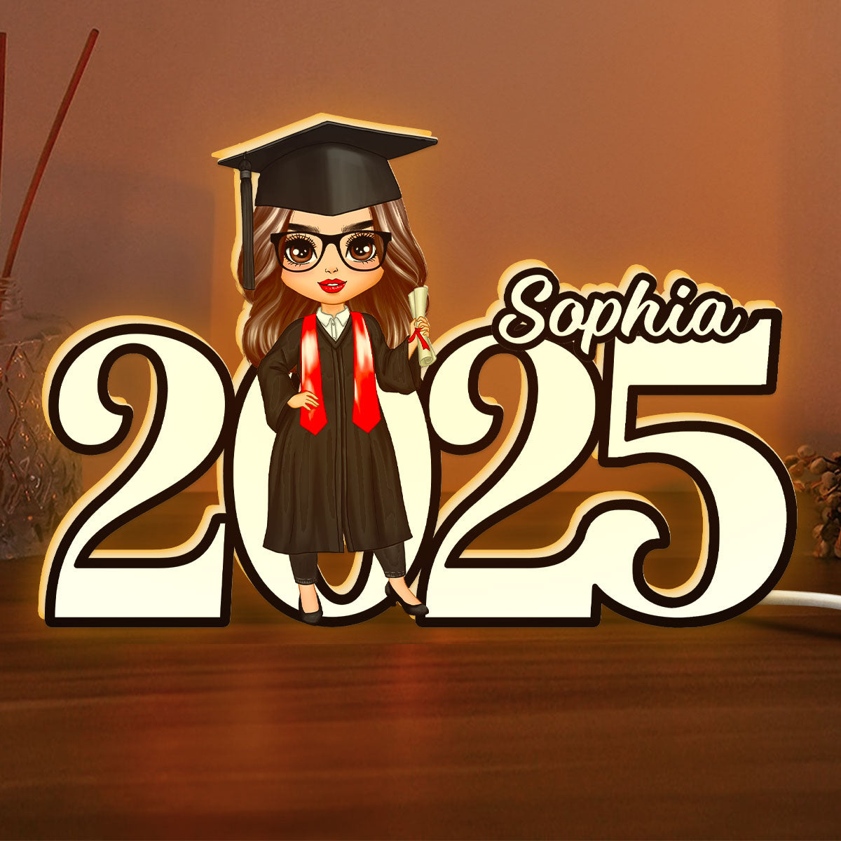 2025 Graduation Senior Personalized Light Box, Graduation Gift