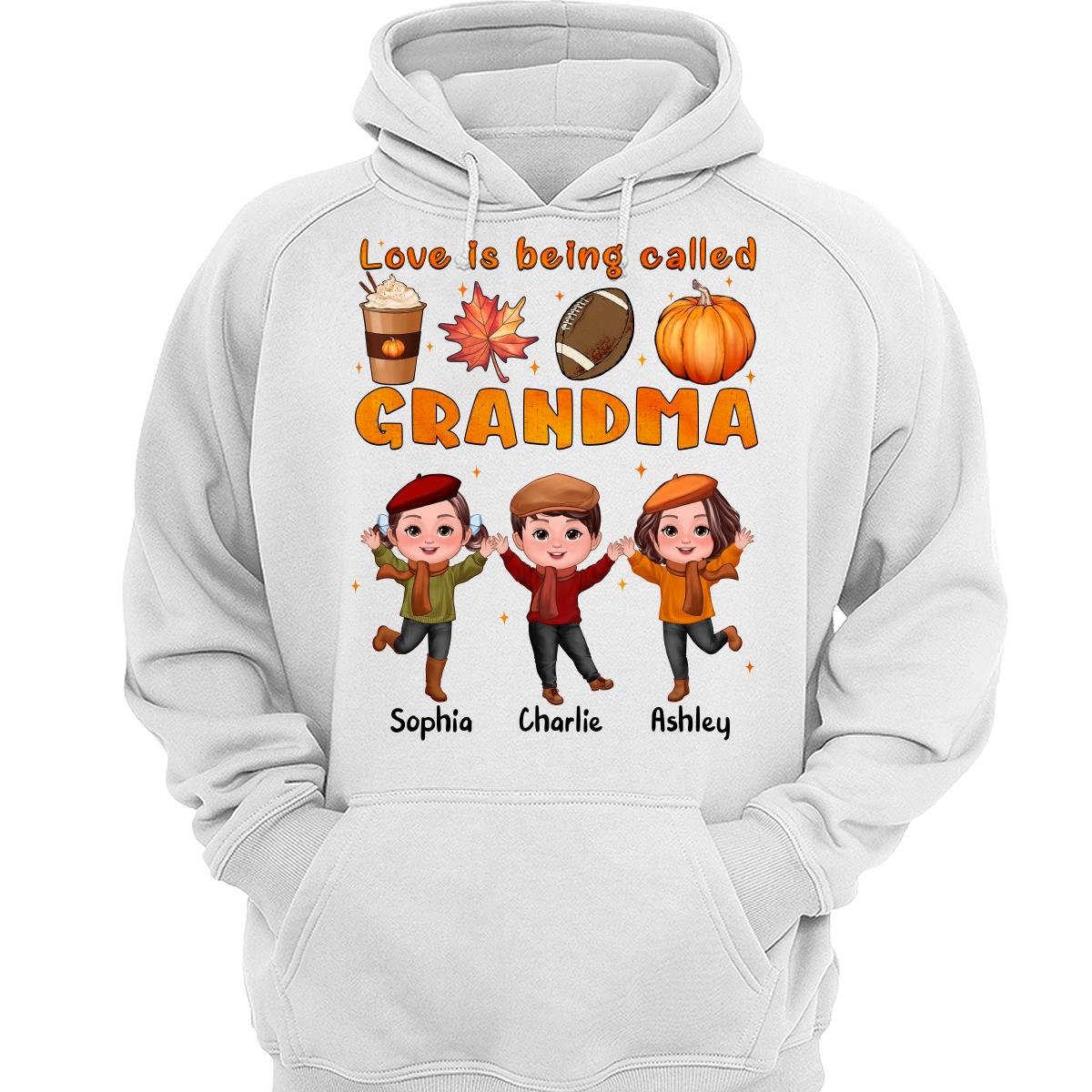 Livin‘ That Grandma Life Fall Season Happy Doll Kids Personalized Shirt