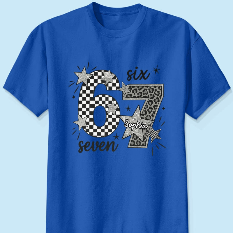 Viral Six Seven 67 Gen Z Funny Teen Slang - Personalized Shirt - Christmas Gift for Daughter, Son, Grandkids