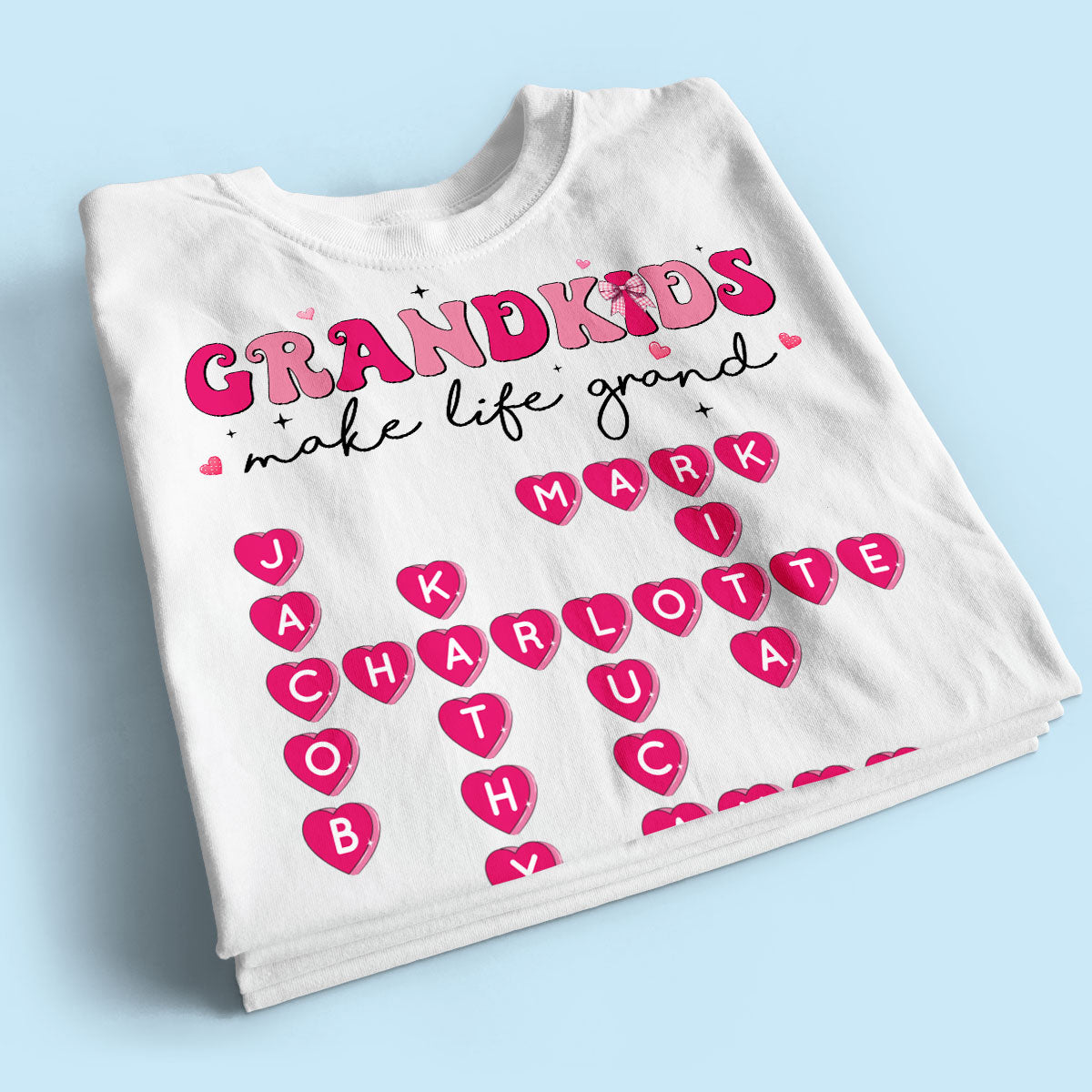 My Grandkids Are My  Gift For Grandma Personalized Shirt