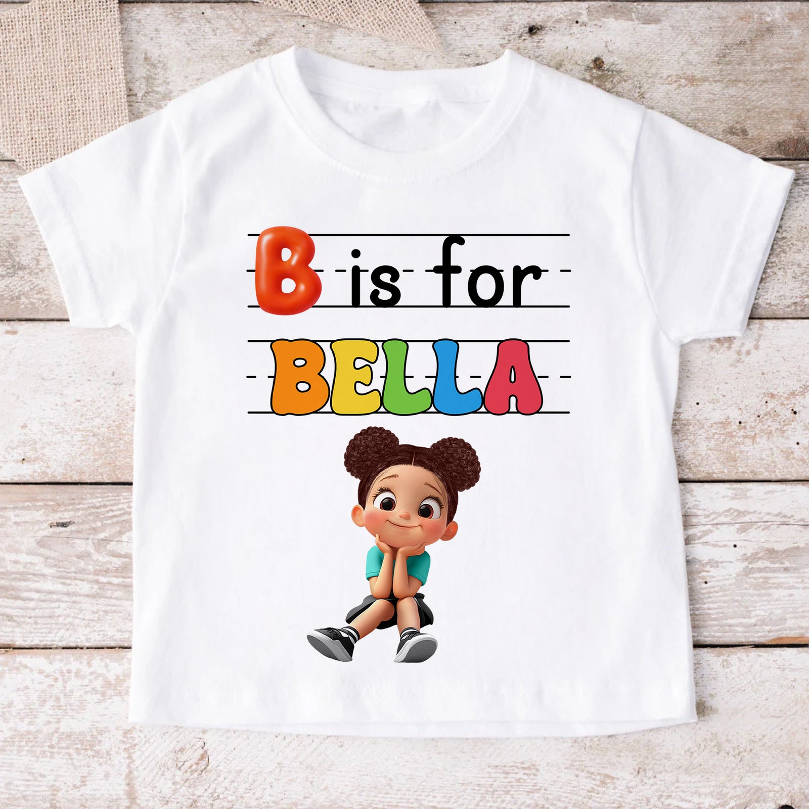 Custom Kids Name Back To School Personalized Shirt, Toddler First Day of School Tee Kindergarten Shirt With Name, First Day School Outfit