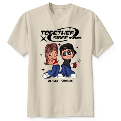 Y2K Couple Together Since Personalized Shirt, Perfect 2025  Gift For Him For Her