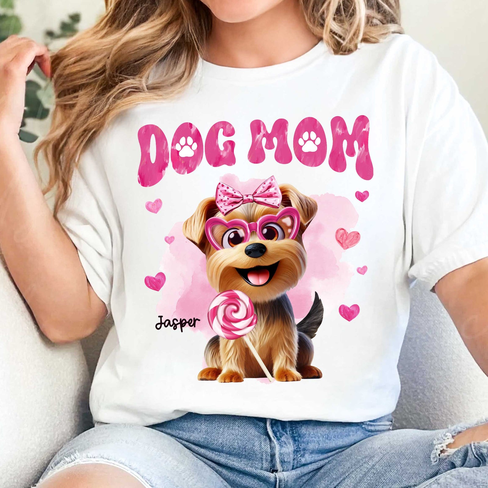 Funny Cartoon Dogs Dog Mom Personalized Shirt,  Gift For Dog Lovers, Dog Moms
