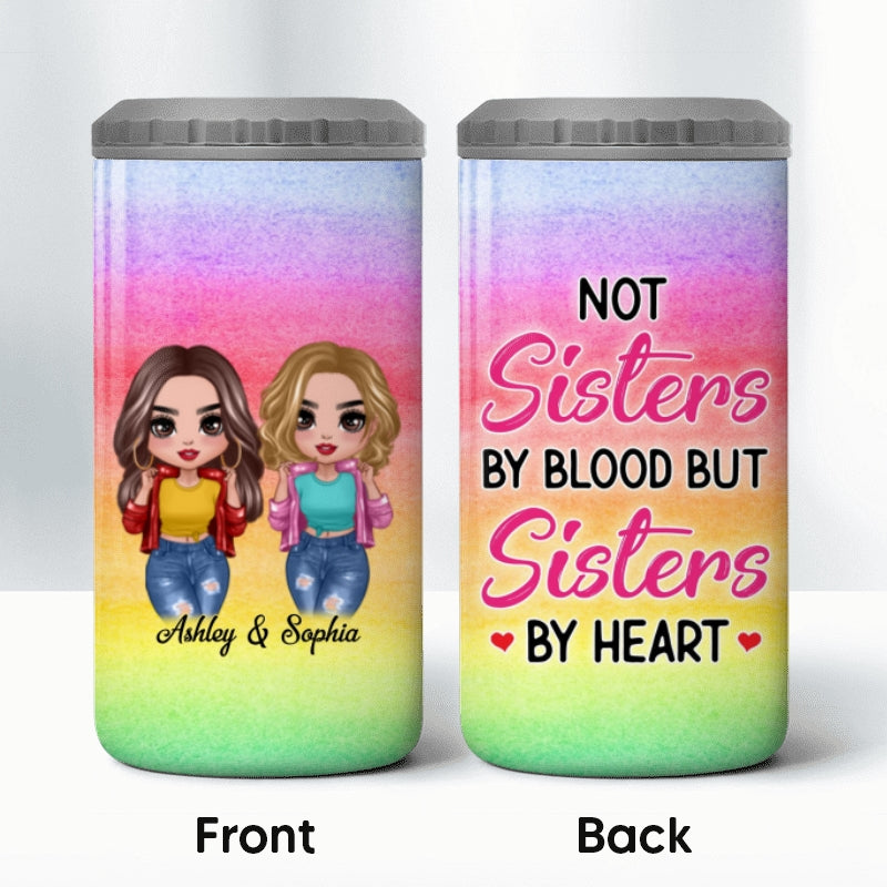 Cool Besties Colorful Personalized 4 In 1 Can Cooler