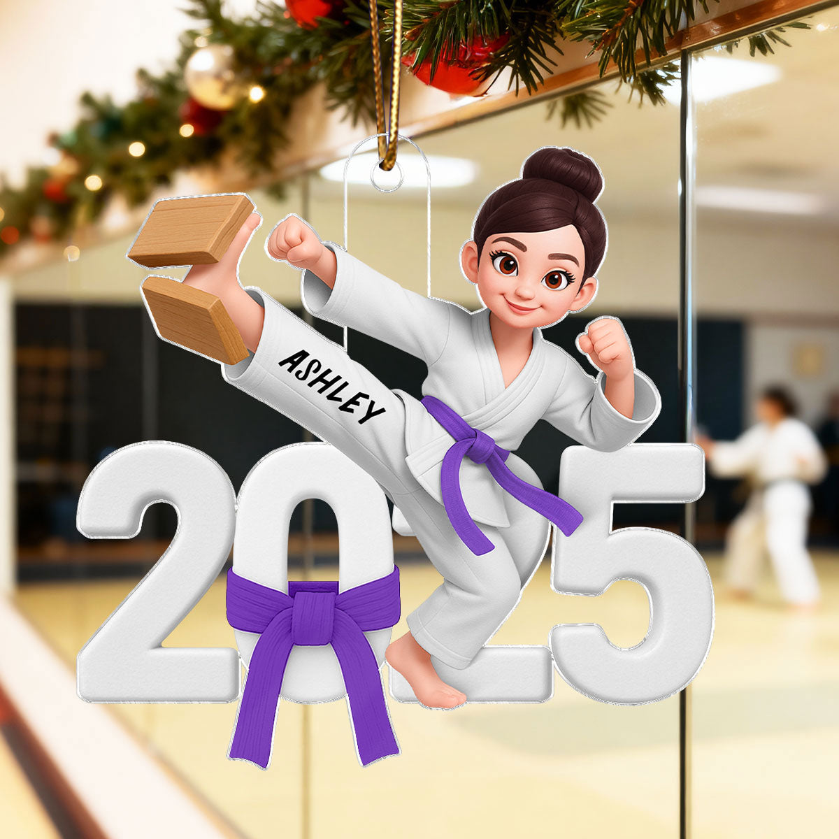 2025 Karate Boy Girl - Personalized Acrylic Ornament - Christmas Gift for Daughter, for Son