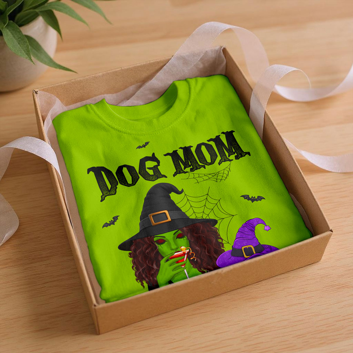 Halloween Green Witch Dog Mom Personalized 3D Shirt