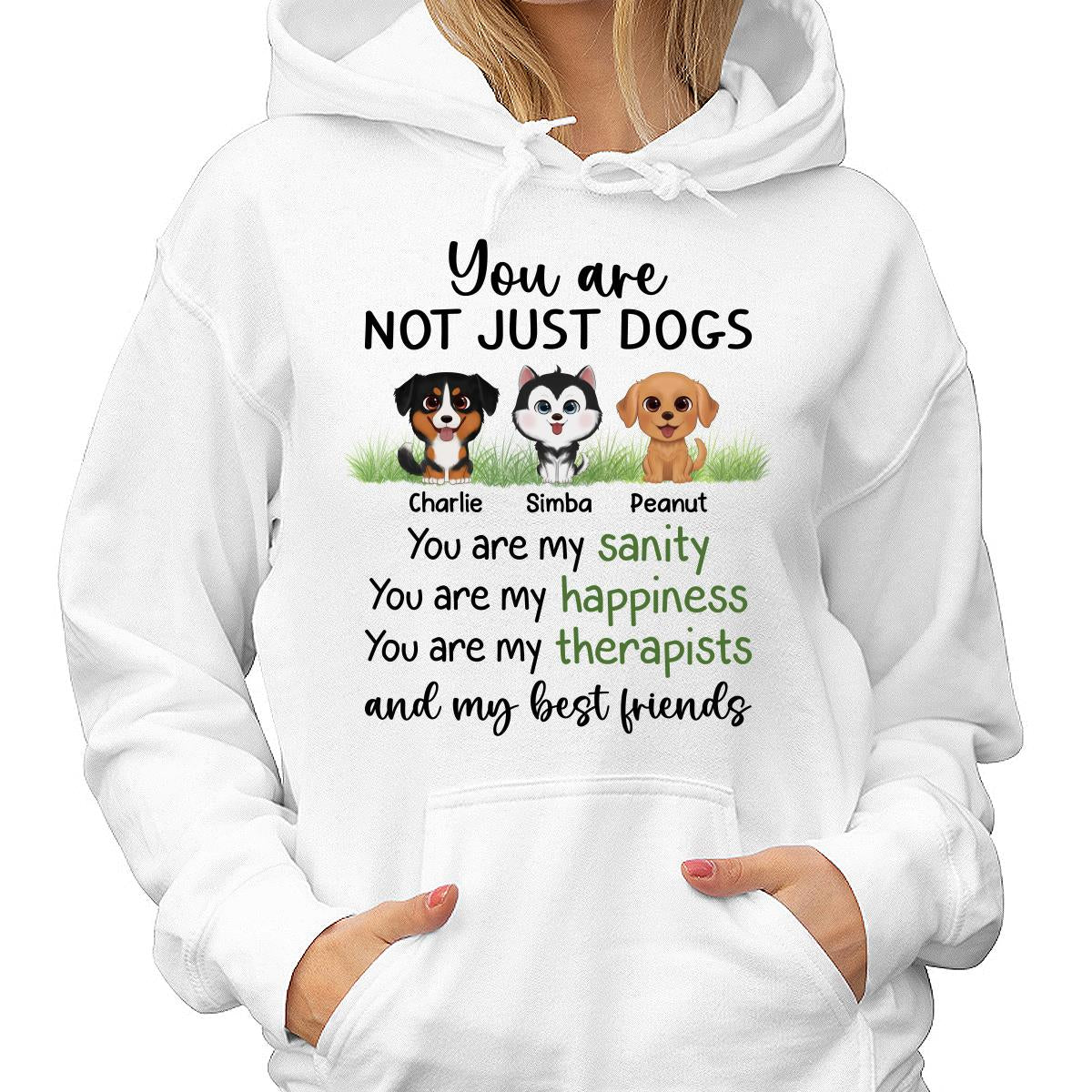 Watercolor Cute Dogs Sanity Best Friends Personalized Shirt