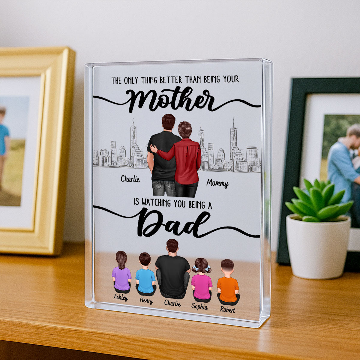 To My Son From Mom The Only Thing Better Than Personalized Acrylic Block, Father's day gift