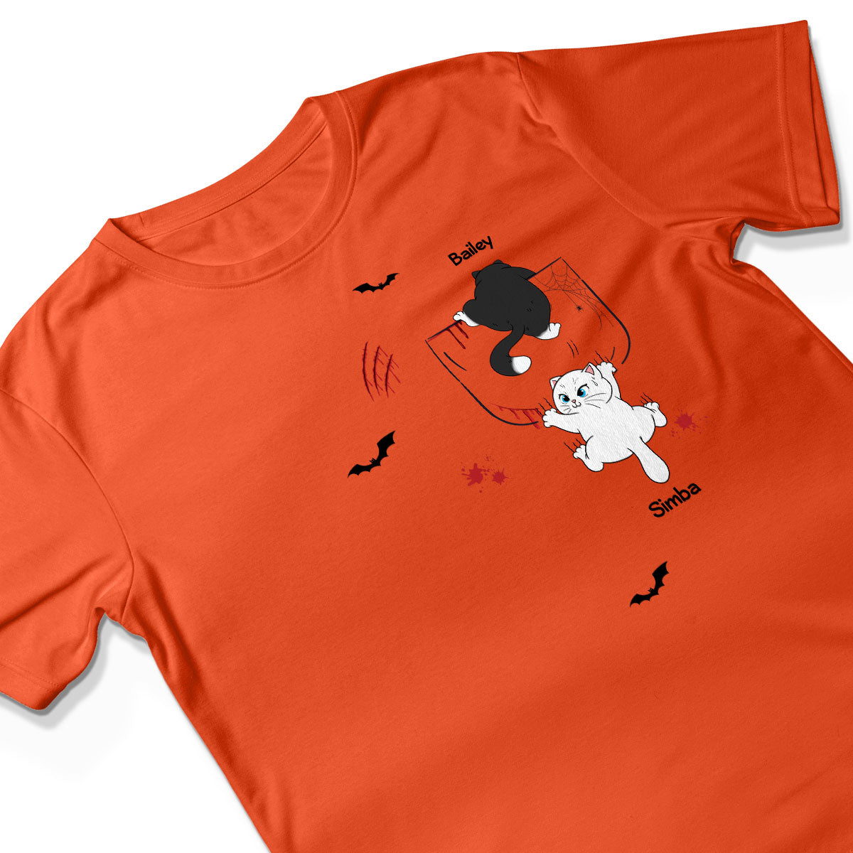 Cat Crawling Pocket Halloween Cat Lover Personalized Shirt