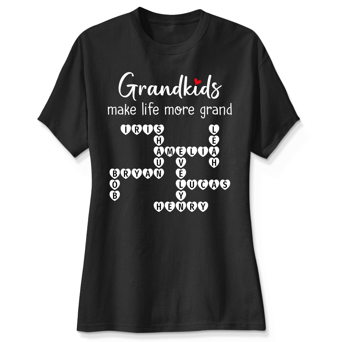 The Greatest Gift You Ever Know Crossword Puzzle Art - Personalized Shirt - Gift For Grandma, Gift For Mom