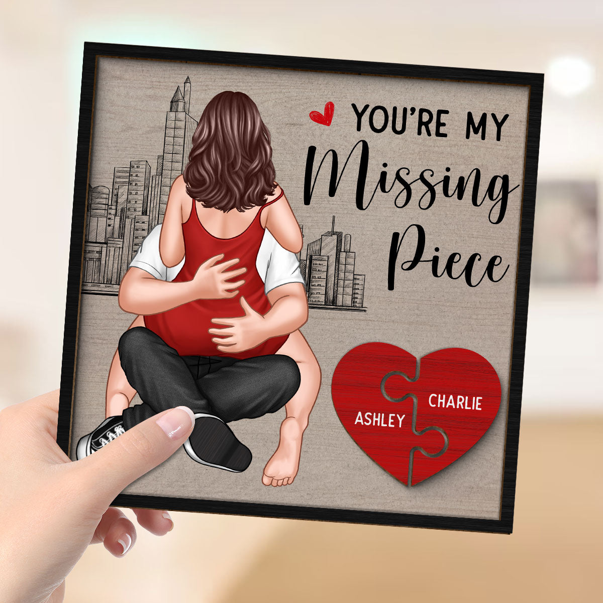 Couple You Are My Favorite Thing To Do Personalized 2-Layer Wooden Plaque