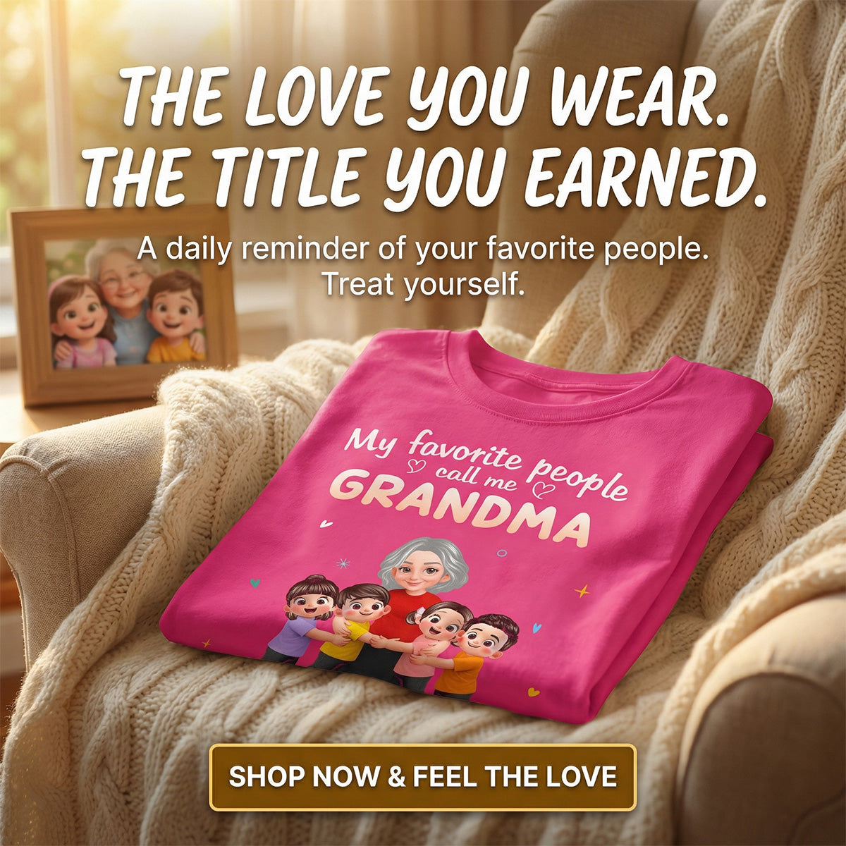 My Favorite People Call Me Grandma Happy Grandma Grandkids - Personalized Shirt - Gift For Grandma