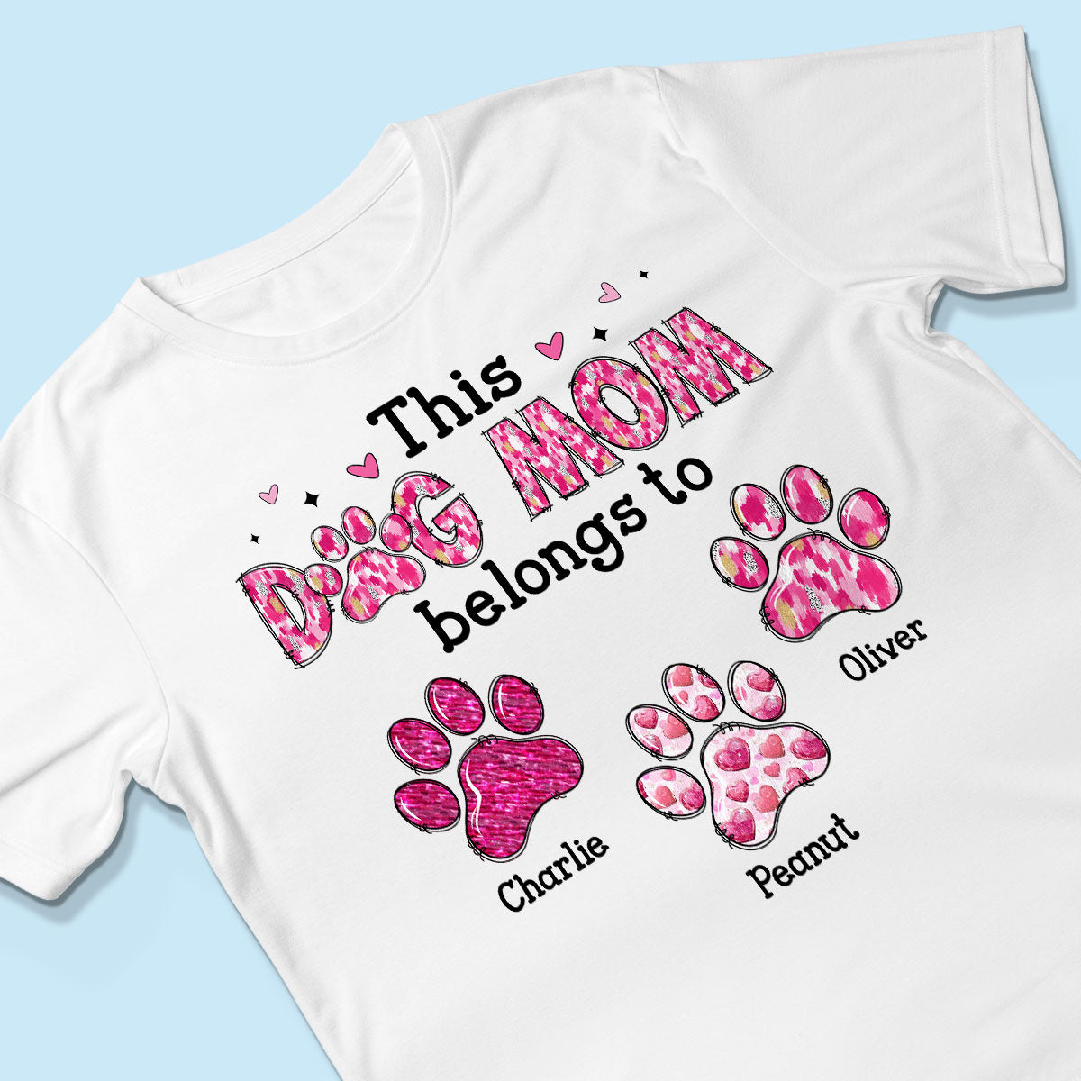 This Dog Mom Belongs To Personalized Shirt,  Gift For Dog Lovers, Dog Moms