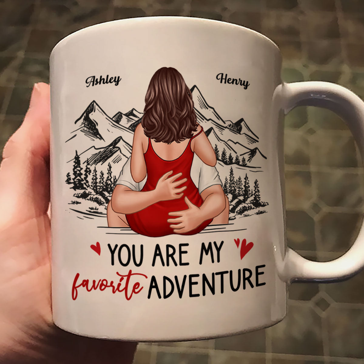 You Are My Favorite Adventure Couple Personalized Mug