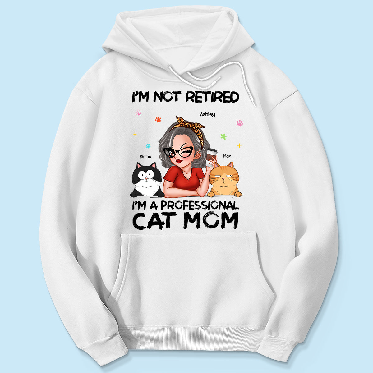 Professional Cat Mom, Retirement Gift For Cat Lovers Personalized Shirt