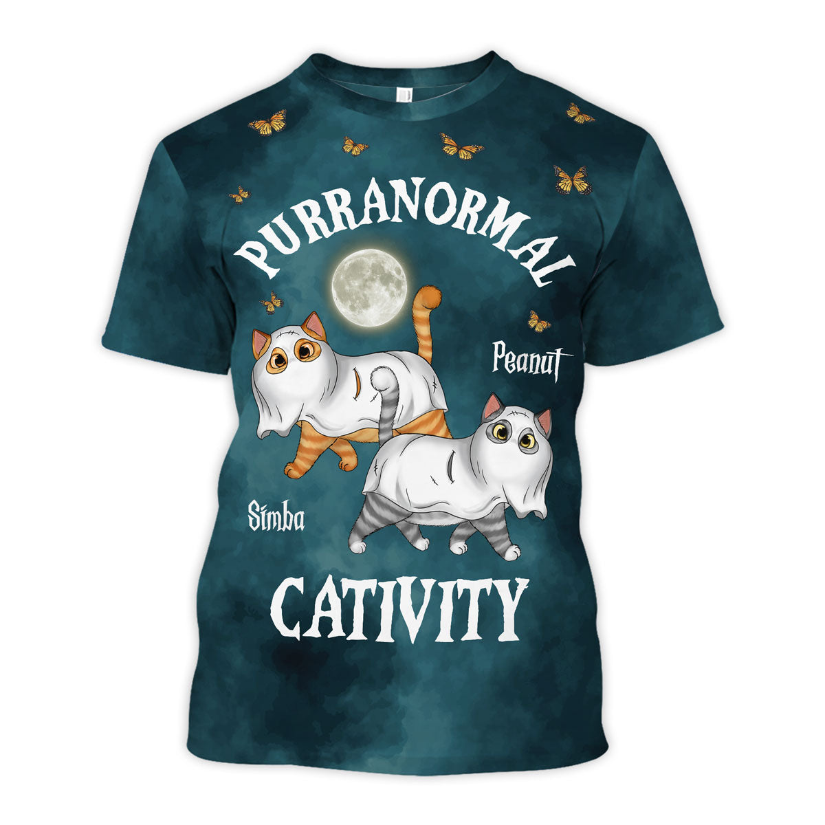 Halloween Cats Purranormal Cativity Personalized 3D Shirt
