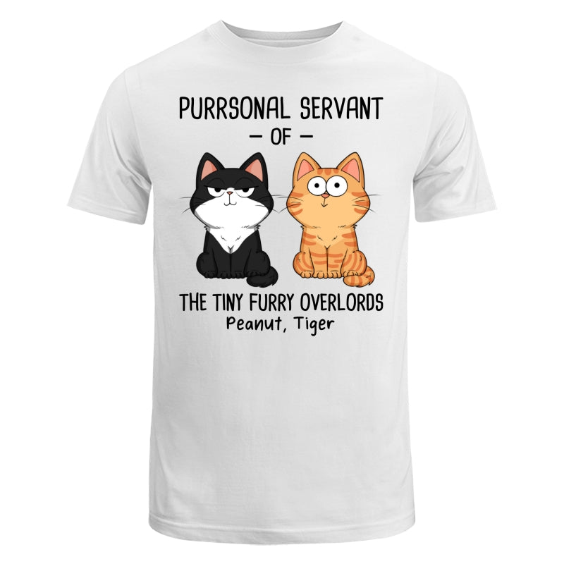 Purrsonal Servant Of Fluffy Cats Funny Expressions Personalized Shirt