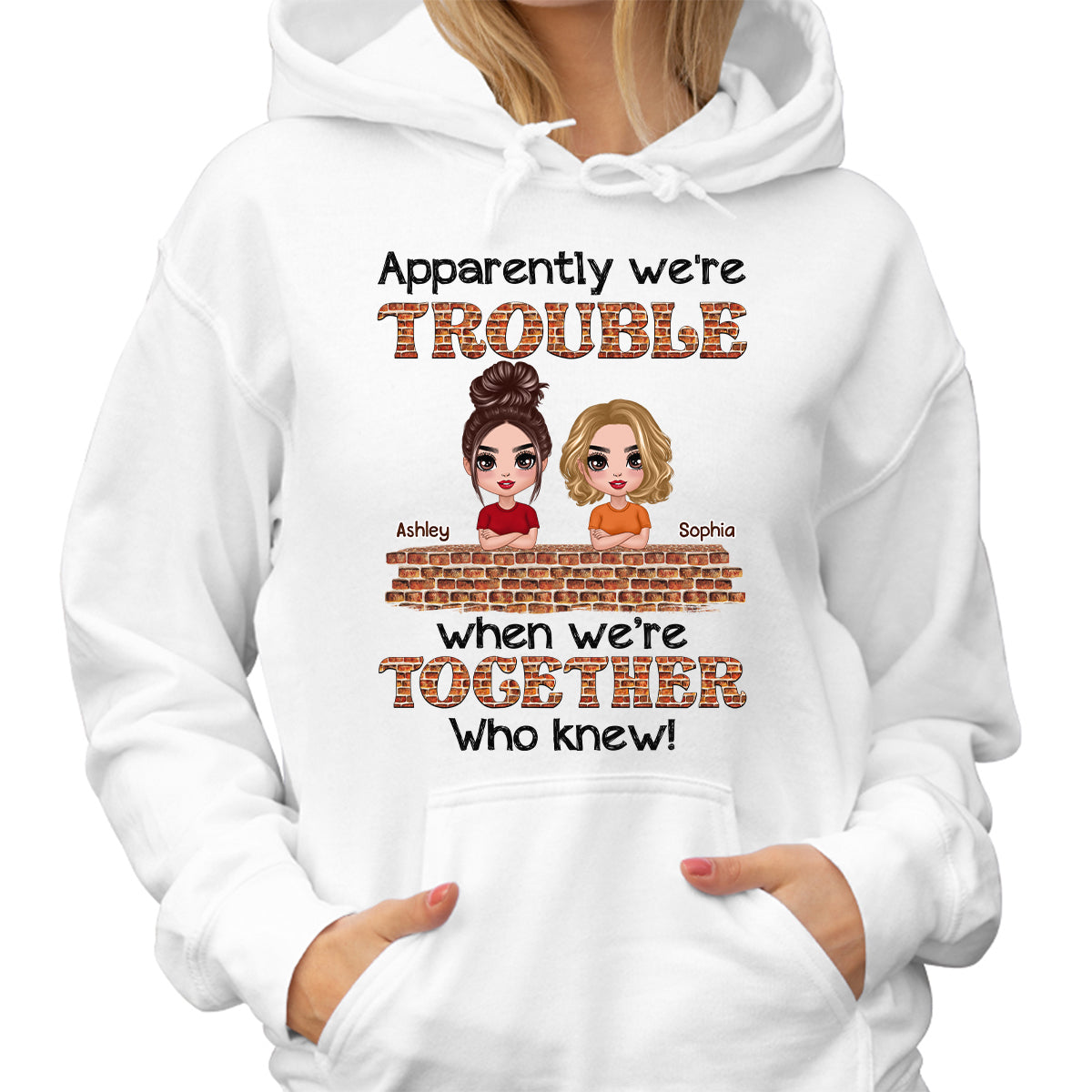 Doll Besties Trouble Brick Personalized Shirt