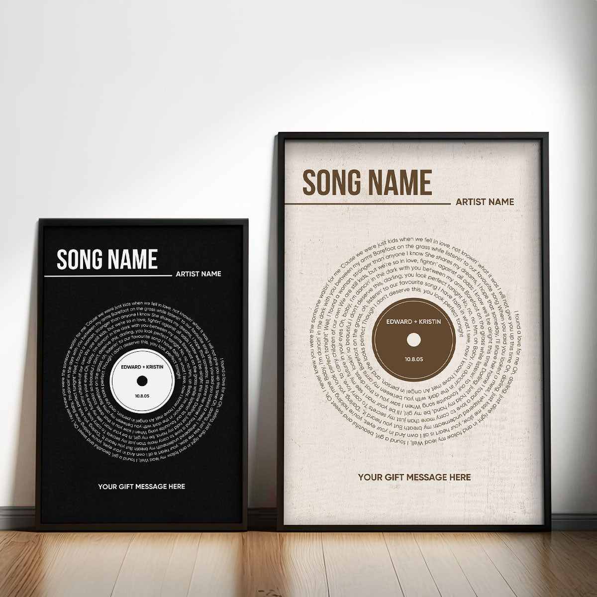 Custom Vinyl Lyrics, Personalised Music Poster, Customizable Music Gift, Anniversary Gift, Music Gift, Wedding Song Dance