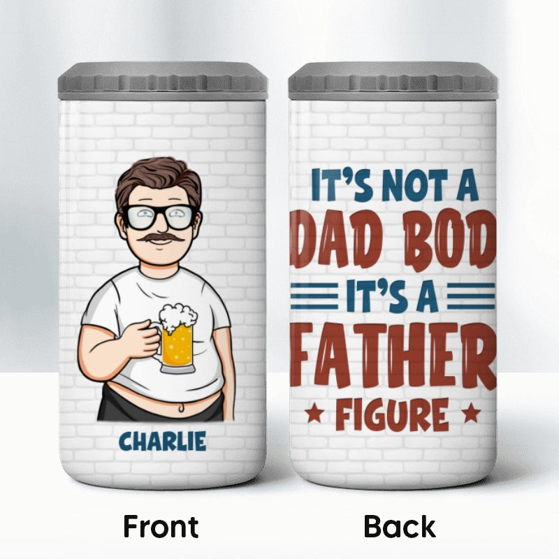 Cartoon Man It‘s Not A Dad Bod It’s A Father Figure Personalized 4 In 1 Can Cooler