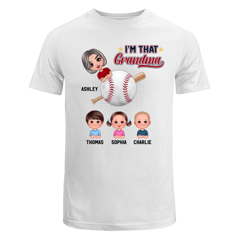 I‘m That Baseball Grandma With Kids Doll Personalized Shirt