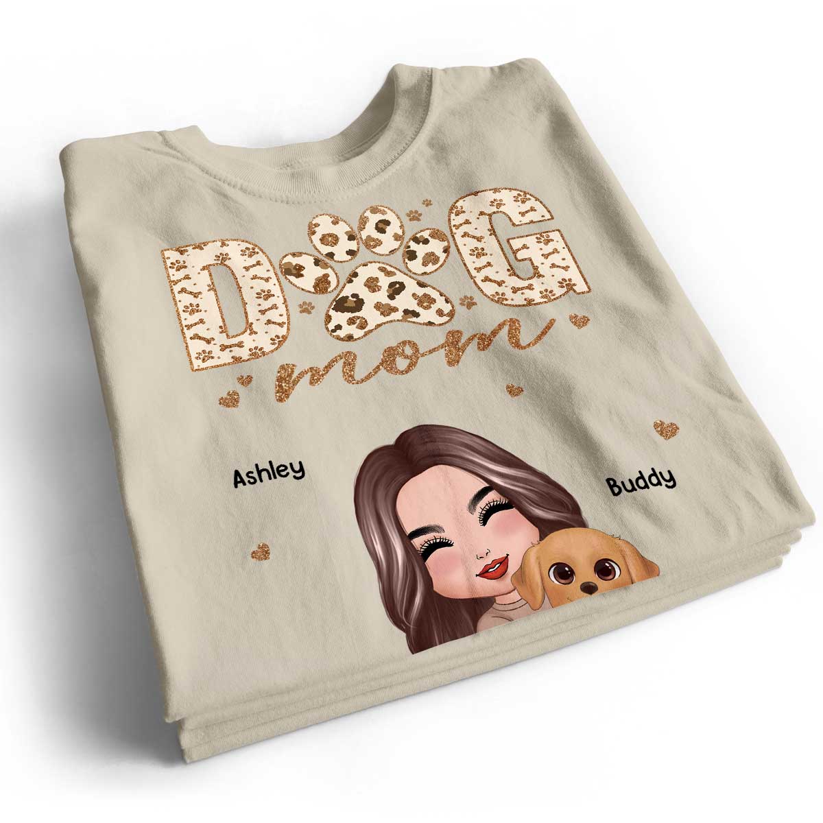Woman Hugging Dog Mother‘s Day Gift For Dog Mom Personalized Shirt