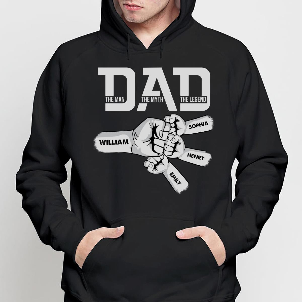 DAD The Man The Myth The Legend Fist Bump Personalized Shirt