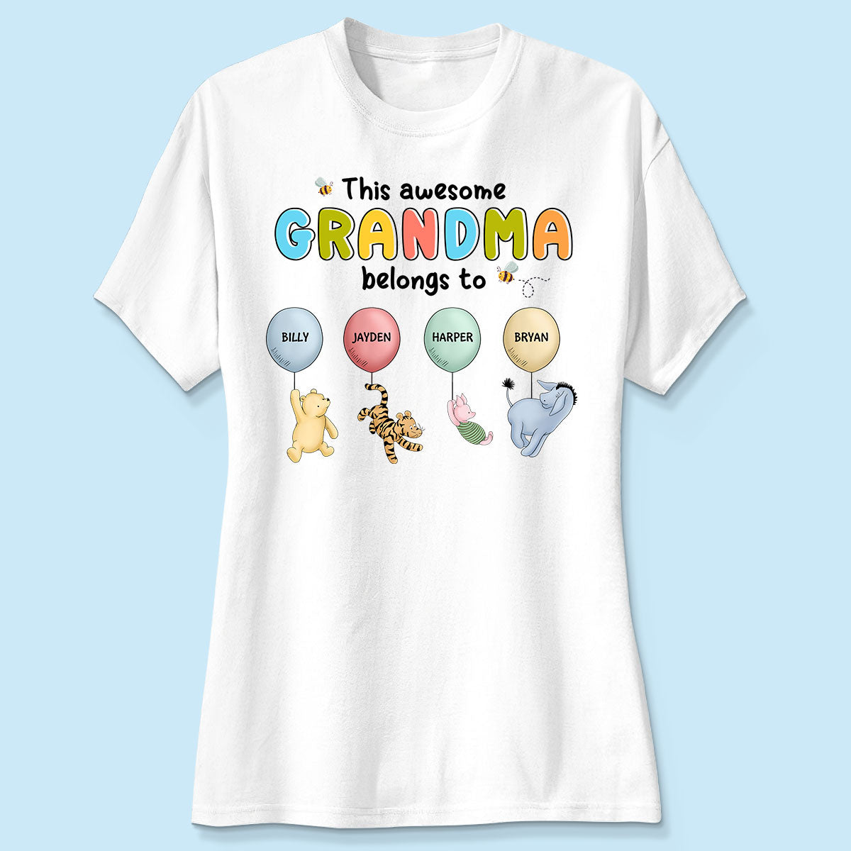 Bring Storytime to Life - Show Your Pride On a Timeless 'Winnie The Pooh' Shirt - Customized By You, Gift For Grandma, Gift For Mom