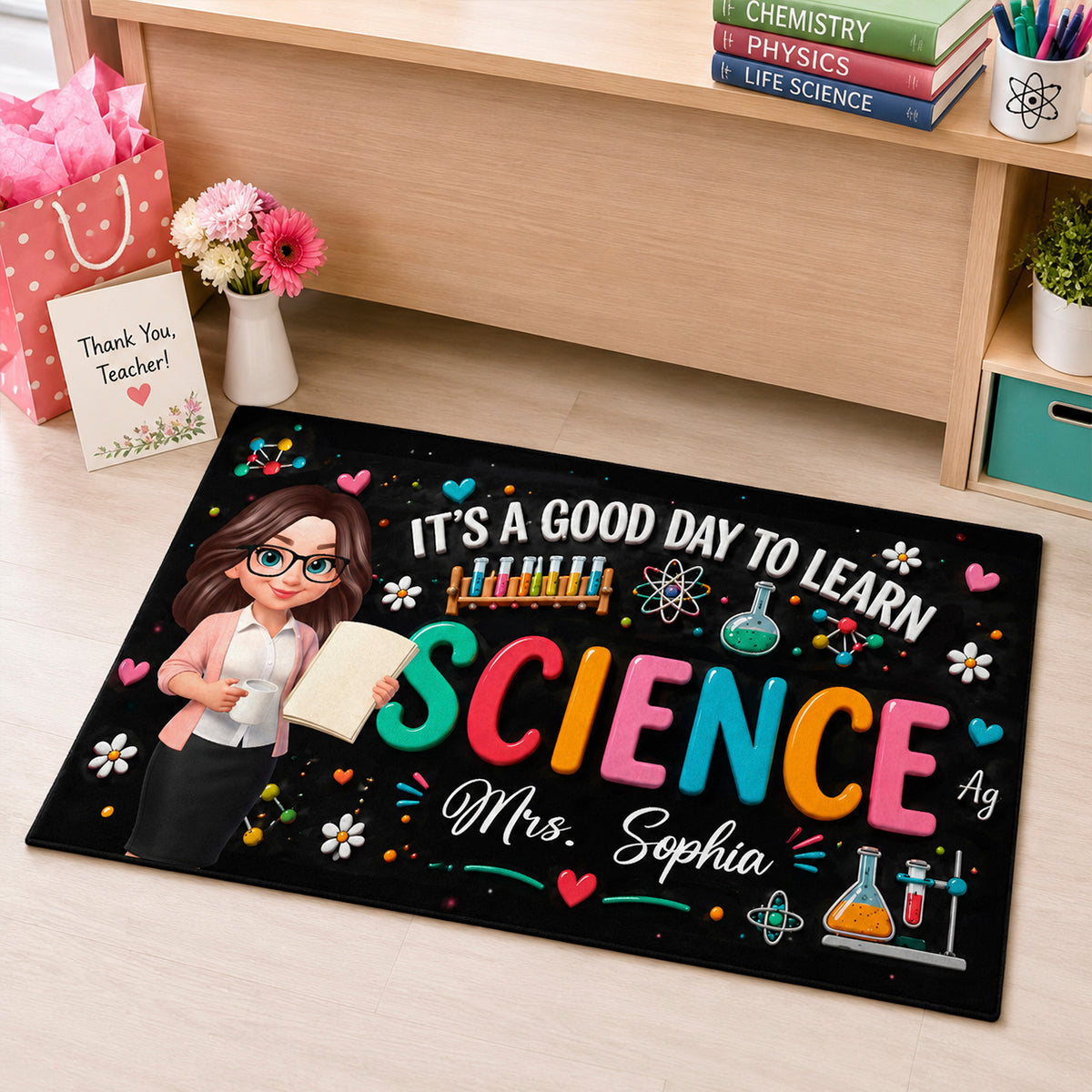 It's A Good Day To Learn Science - Personalized Doormat - Back To School Gift For Teacher, Classroom Decor