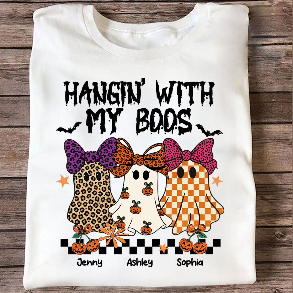 Hanging with my Boos Personalized Matching Besties Sweatshirt, Fall Gift for Besties