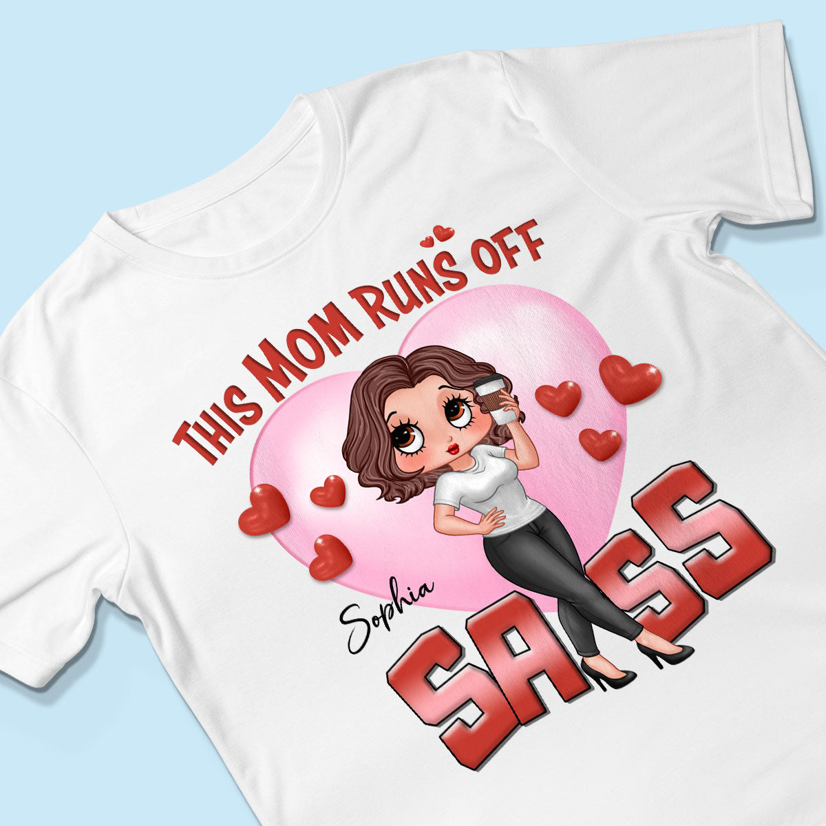 Pretty Sassy Mom Gift For Mom Personalized Shirt
