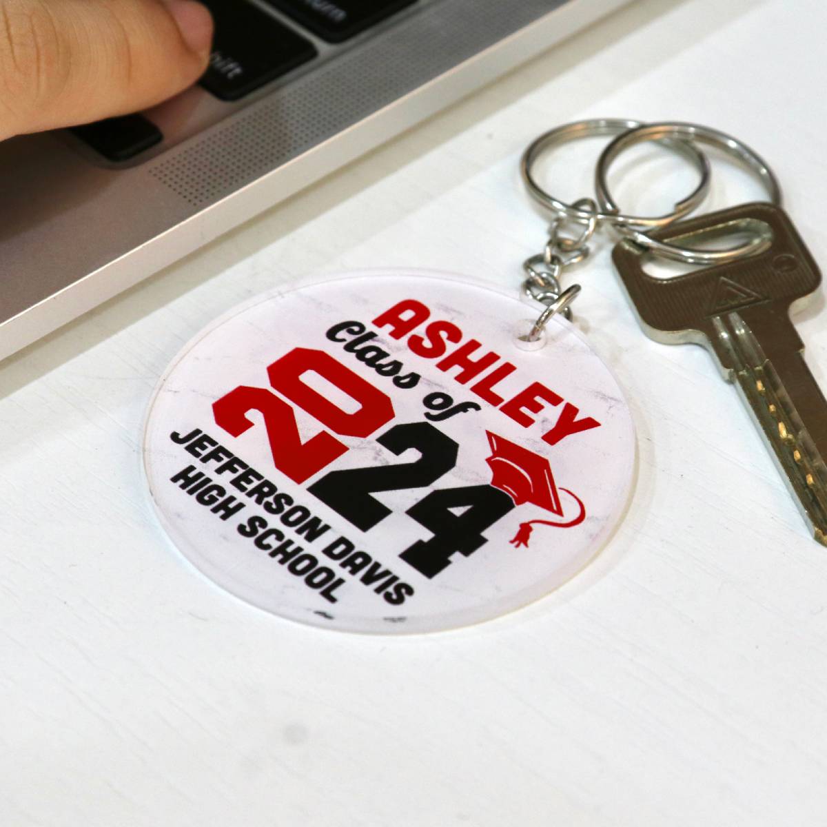 Senior Class Of 2024 Graduation Gift Personalized Acrylic Keychain