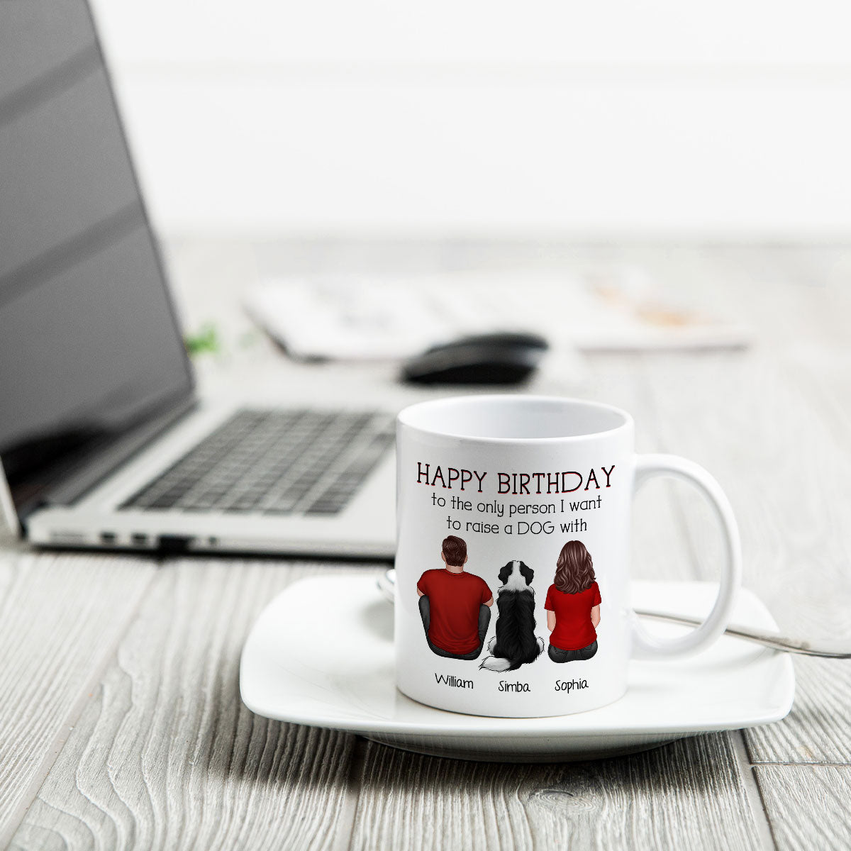 Happy Pawther‘s Day To The Person I Want To Raise A Dog Cat With Personalized Mug, Father‘s Day Gift For Dog Cat Dad
