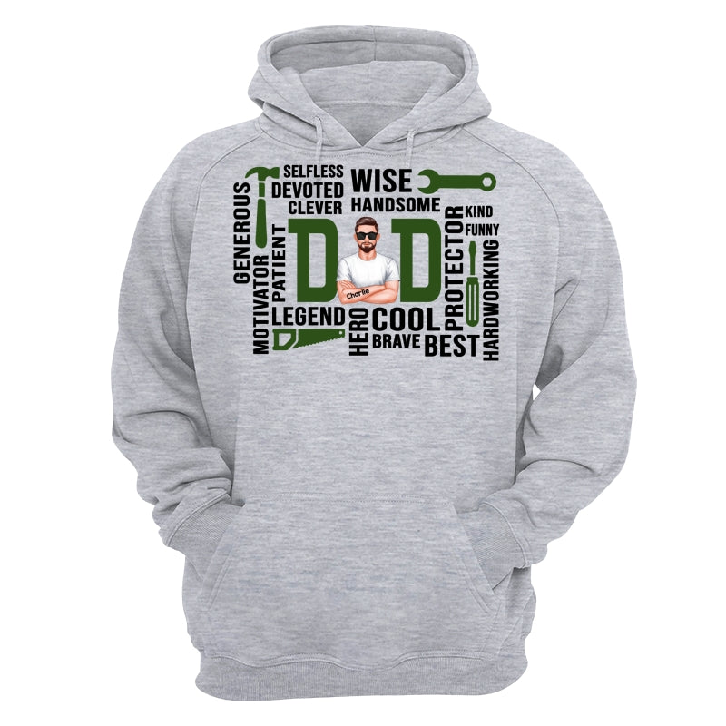 Dad The Man The Legend Definition Word Art Cool Gift For Dad Personalized Shirt