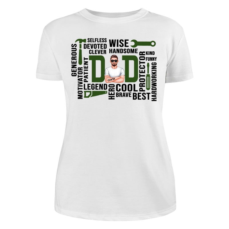 Dad The Man The Legend Definition Word Art Cool Gift For Dad Personalized Shirt