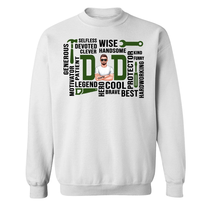 Dad The Man The Legend Definition Word Art Cool Gift For Dad Personalized Shirt